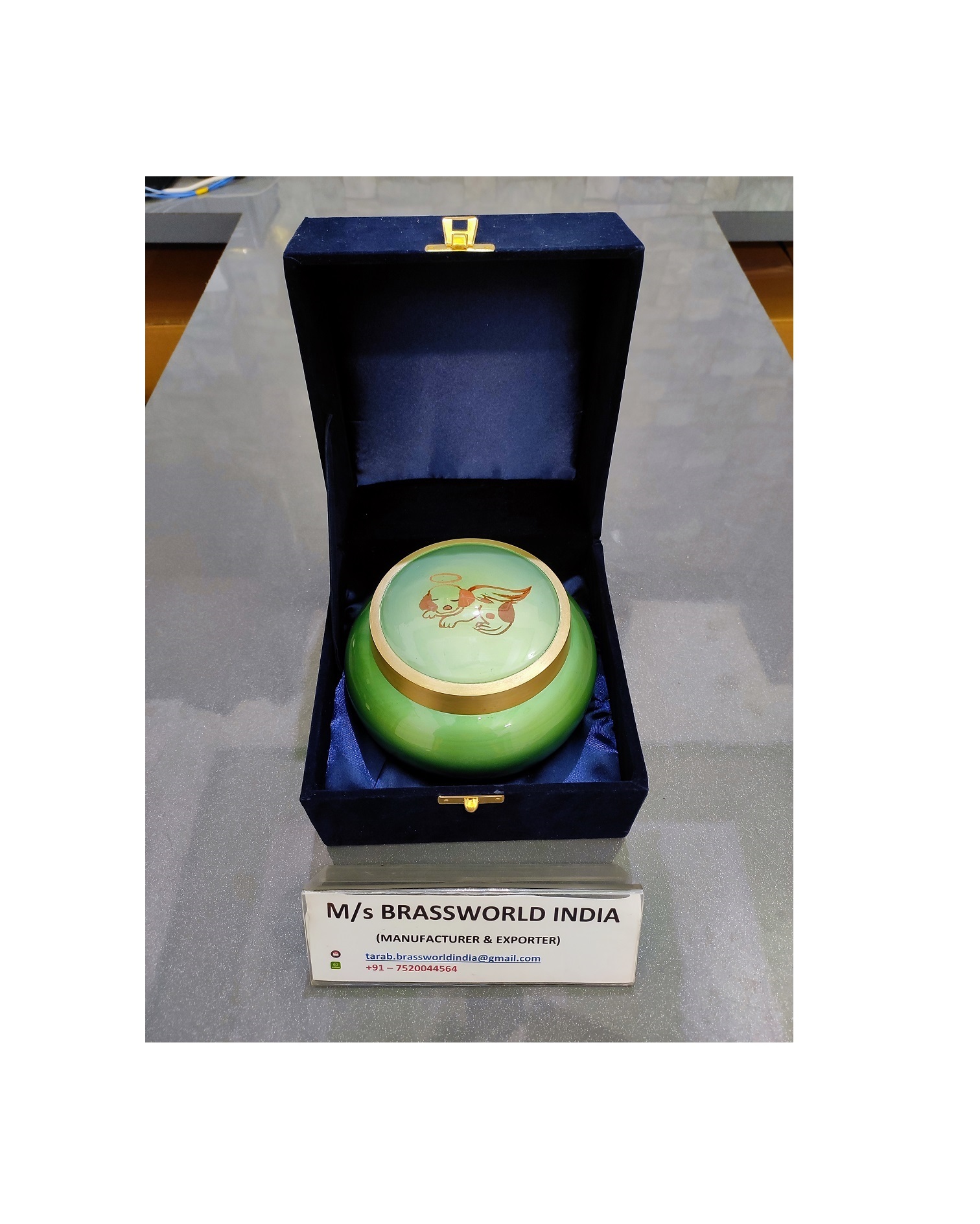 Aluminium Odyssey Hand Painted Pet Cremation Urn