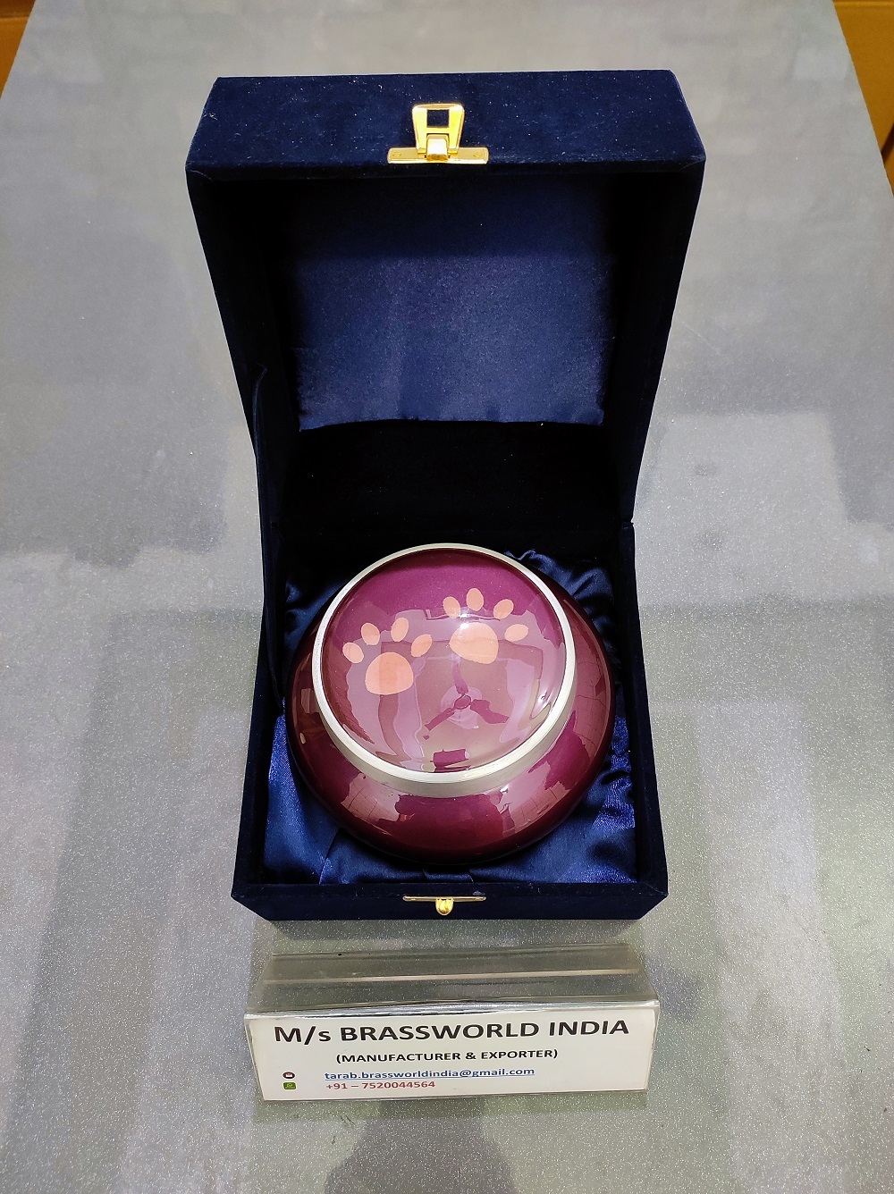 Aluminium Odyssey Hand Painted Pet Cremation Urn