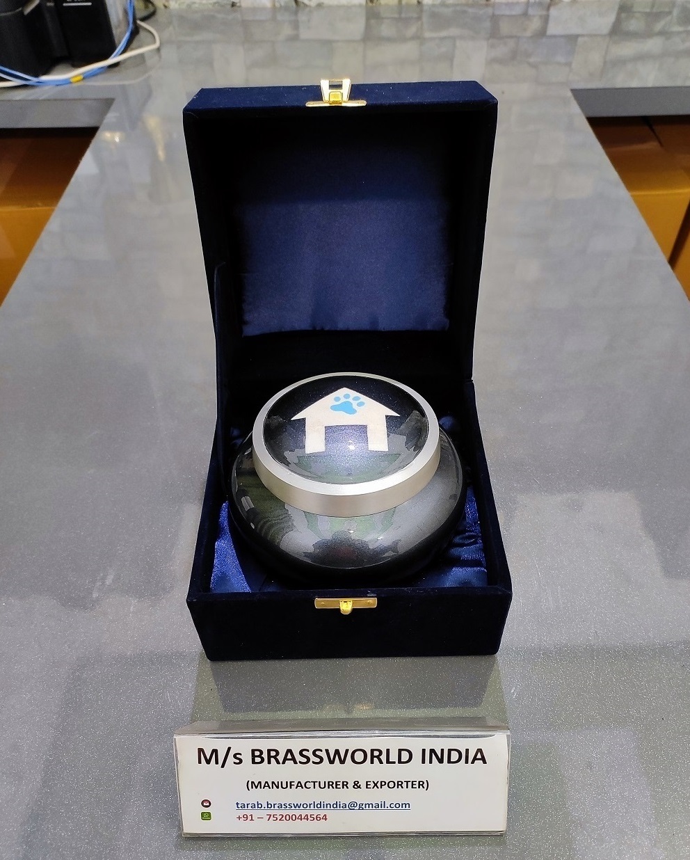 Aluminium Odyssey Hand Painted Pet Cremation Urn