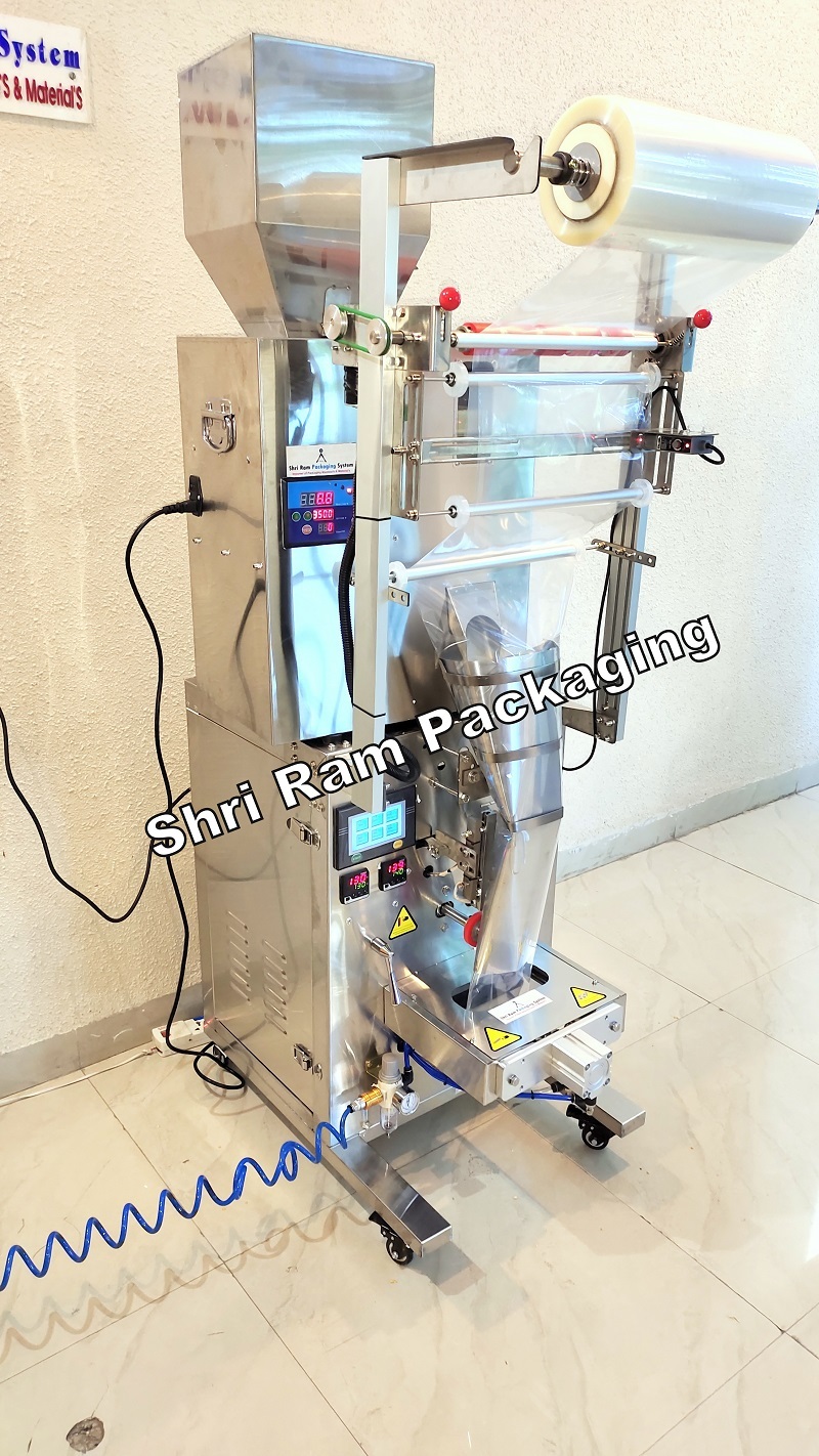 Pneumatic Automatic Granule Pouch Packing Machine - Heavy Duty Rust Proof Highly Efficient 10g To 1kg Capacity | Plc Control Durable Design Optional Nitrogen Flushing