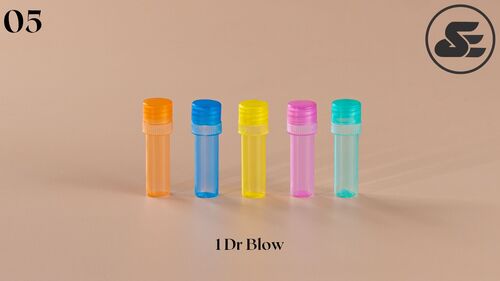 1 Dr Blow Plastic Bottles - Round, Blue, Green, Amber, Clear | Screw Cap, Screen Printing, Pharmaceutical Use
