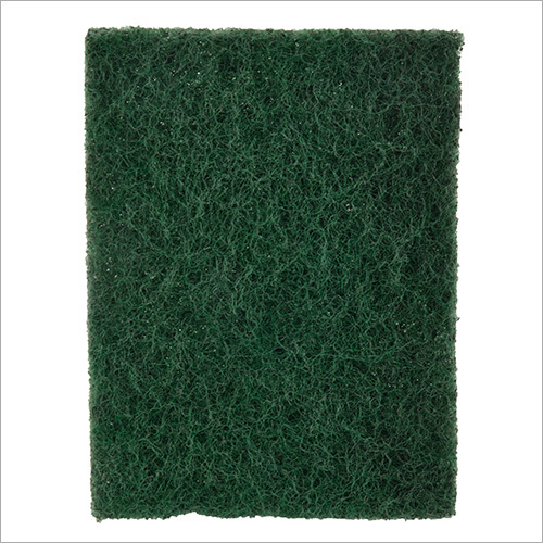 Polyester Base Scrub Pad - Polyester Material, Soft Green Design | Ideal for Kitchen Use, Easy to Clean and Maintain