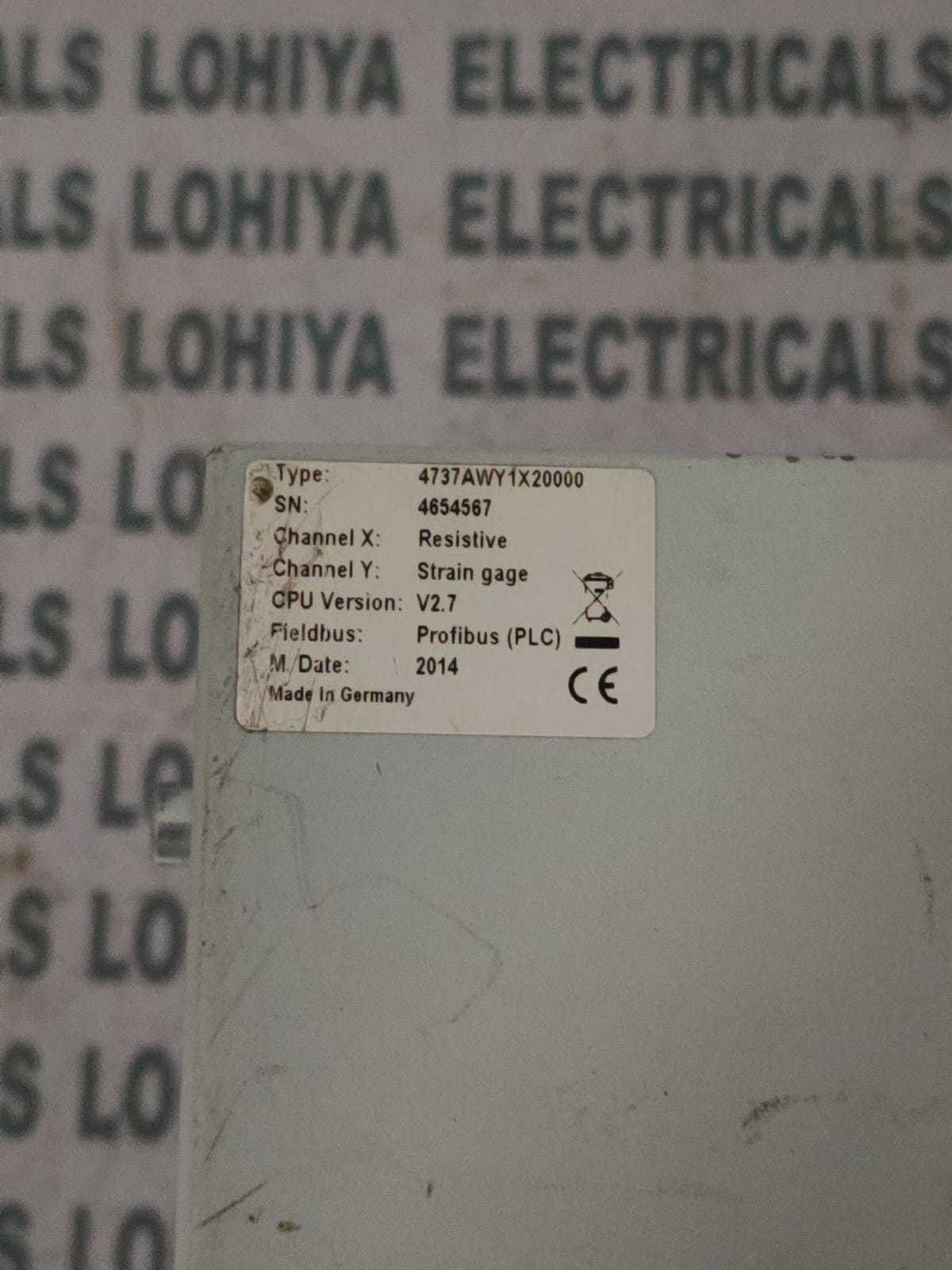 Kistler Dmf-p A300 Type 4737awy4x20000 Measuring Module Display