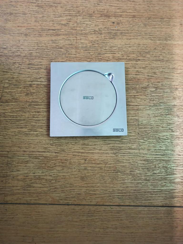 3 Piece Stainless Steel Floor Drain - Size 100x100-200x200mm, Color Silver | Floor Mounted, Polished Finish, 1mm Thickness, 1-year Warranty