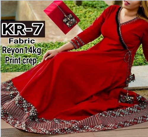 Ladies Gown - Printed Design, Short Sleeves, Breathable Material | All Season, Custom Size, Traditional Indian Flair