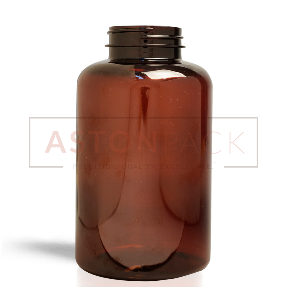 500 Ml Amber Supplement Packaging Plastic Container Diameter: 77.67 Millimeter (Mm)