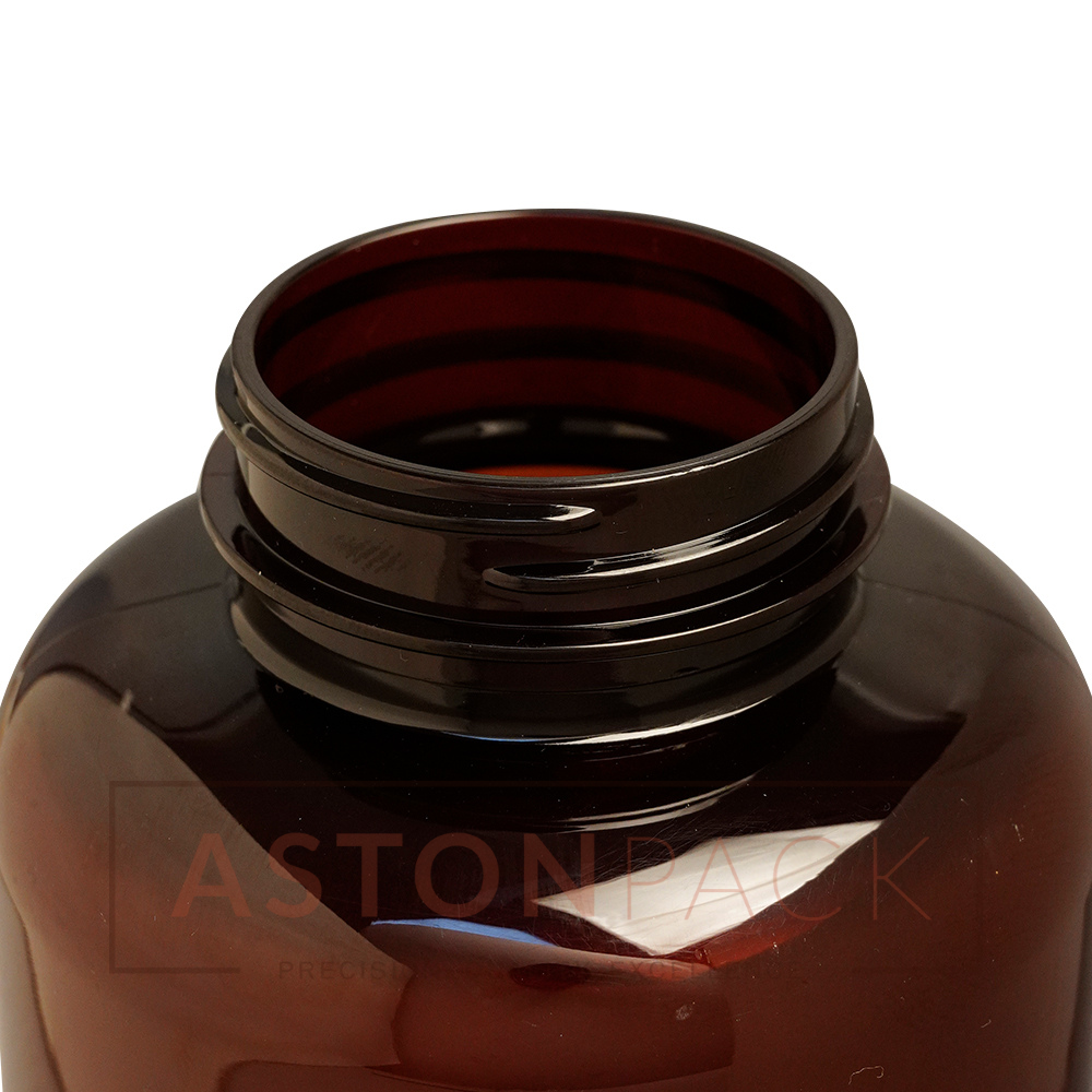 500 Ml Amber Supplement Packaging Plastic Container Diameter: 77.67 Millimeter (Mm)