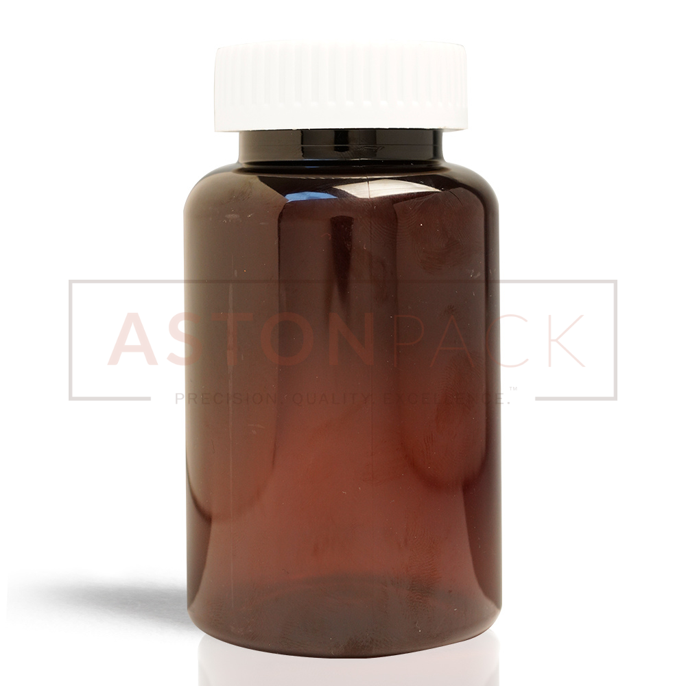 500 Ml Amber Supplement Packaging Plastic Container Diameter: 77.67 Millimeter (Mm)