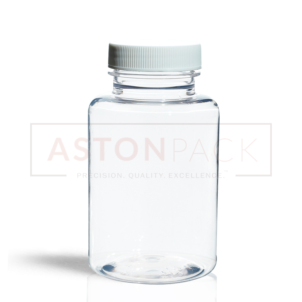 175 Ml Clear Pet Plastic Supplement Bottle - 38-400 Neck Finish, Compatible With Automatic Filling Machine, Wide Mouth Design
