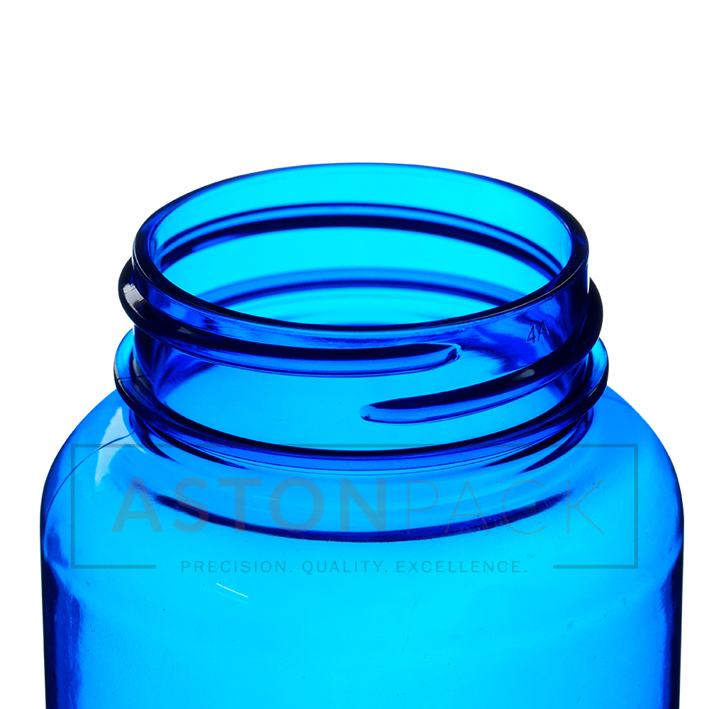 120 Ml Cobalt Blue Supplement Packaging Plastic Container - Plastic, 120ml, Diameter 50mm, Height 89mm , Round Shape With 38-400 Neck Finish For Easy Filling