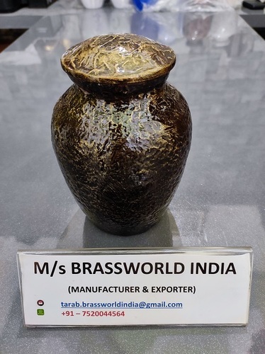 डार्क ब्राउन श्मशान कलश