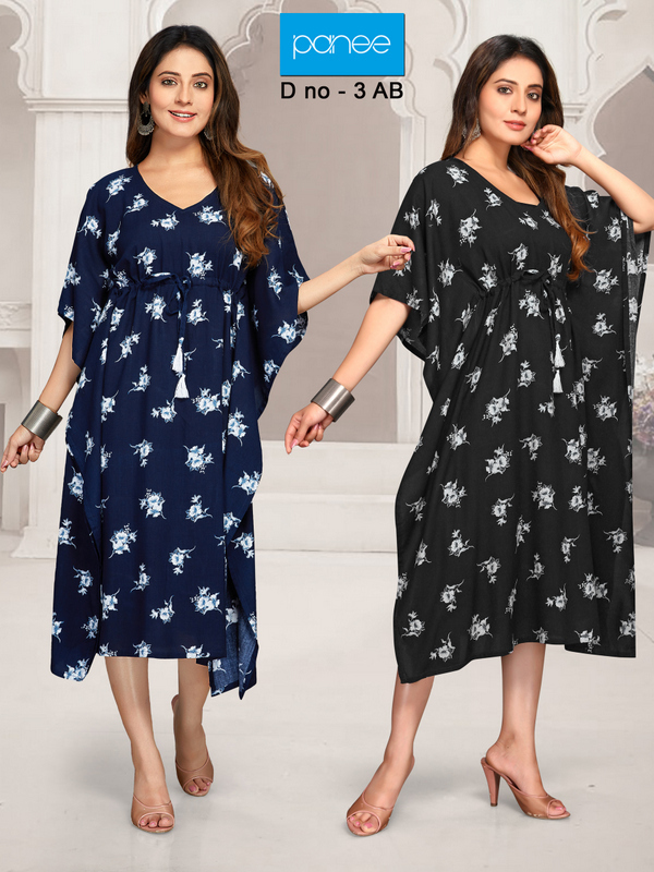 Rayon Printed Kaftans