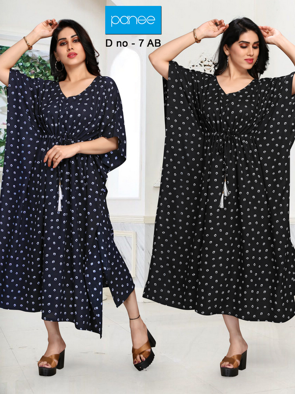 Rayon Printed Kaftans
