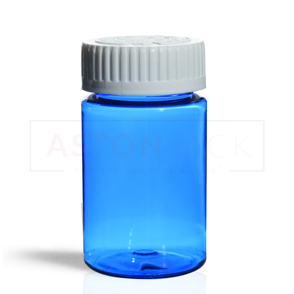 75 Ml Cobalt Blue Dietary Supplement Pet Packaging Bottles Diameter: 45.50 Millimeter (Mm)