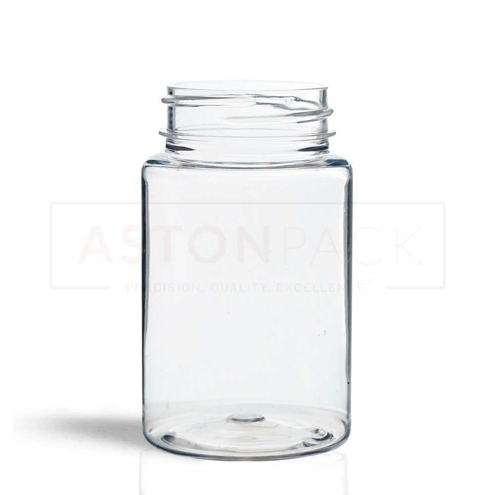 75 Ml Clear Dietary Supplement Pet Packaging Bottles - 75ml Capacity, Clear Plastic Material, Round Shape, Wider Mouth For Easy Filling | Screw Cap Sealing Type, 38-400 Neck Finish