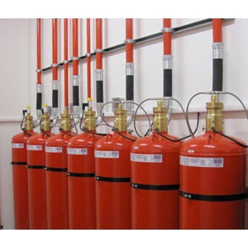 Electrical Panels Gas Suppression System - Color: Red