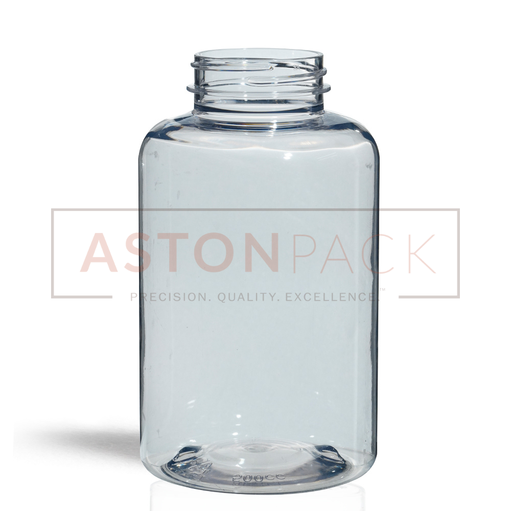 500 Ml Clear Multivitamins Tablet Packaging Bottles And Jars - 500 Milliliter, 77.67 Mm Diameter, 135.43 Mm Height, Screw Cap, Round Shape