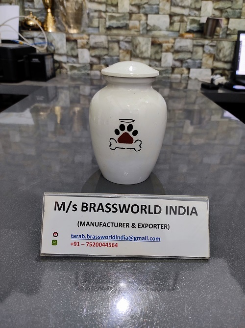 Hand Painted Dog Cremation Urn