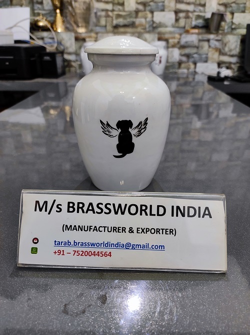 Hand Painted Dog Cremation Urn