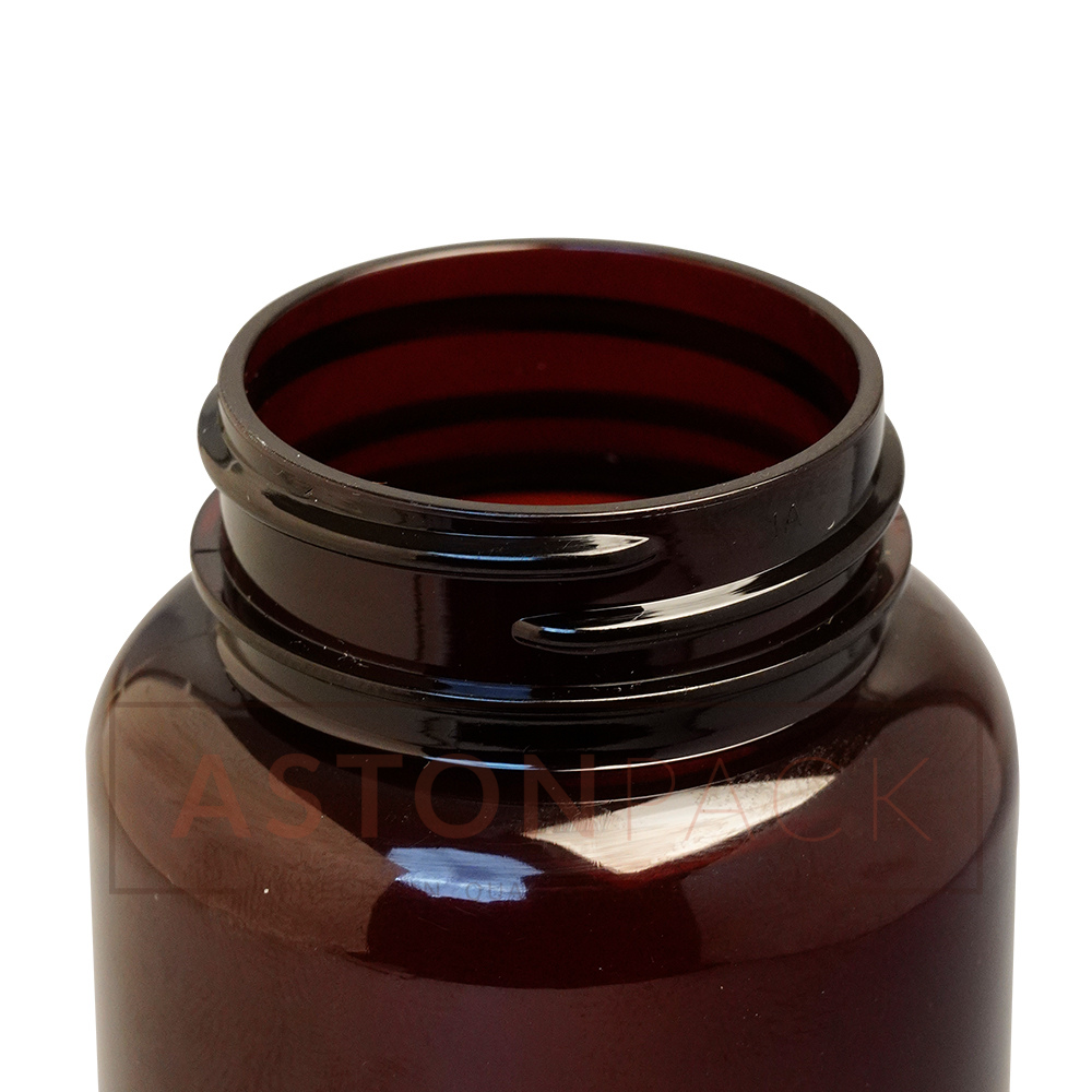 175 Ml Amber Multivitamins Tablet Packaging Bottles And Jars - Plastic Pet Bottle, 38-400 Neck Finish, Wider Mouth For Automatic Filling Compatibility
