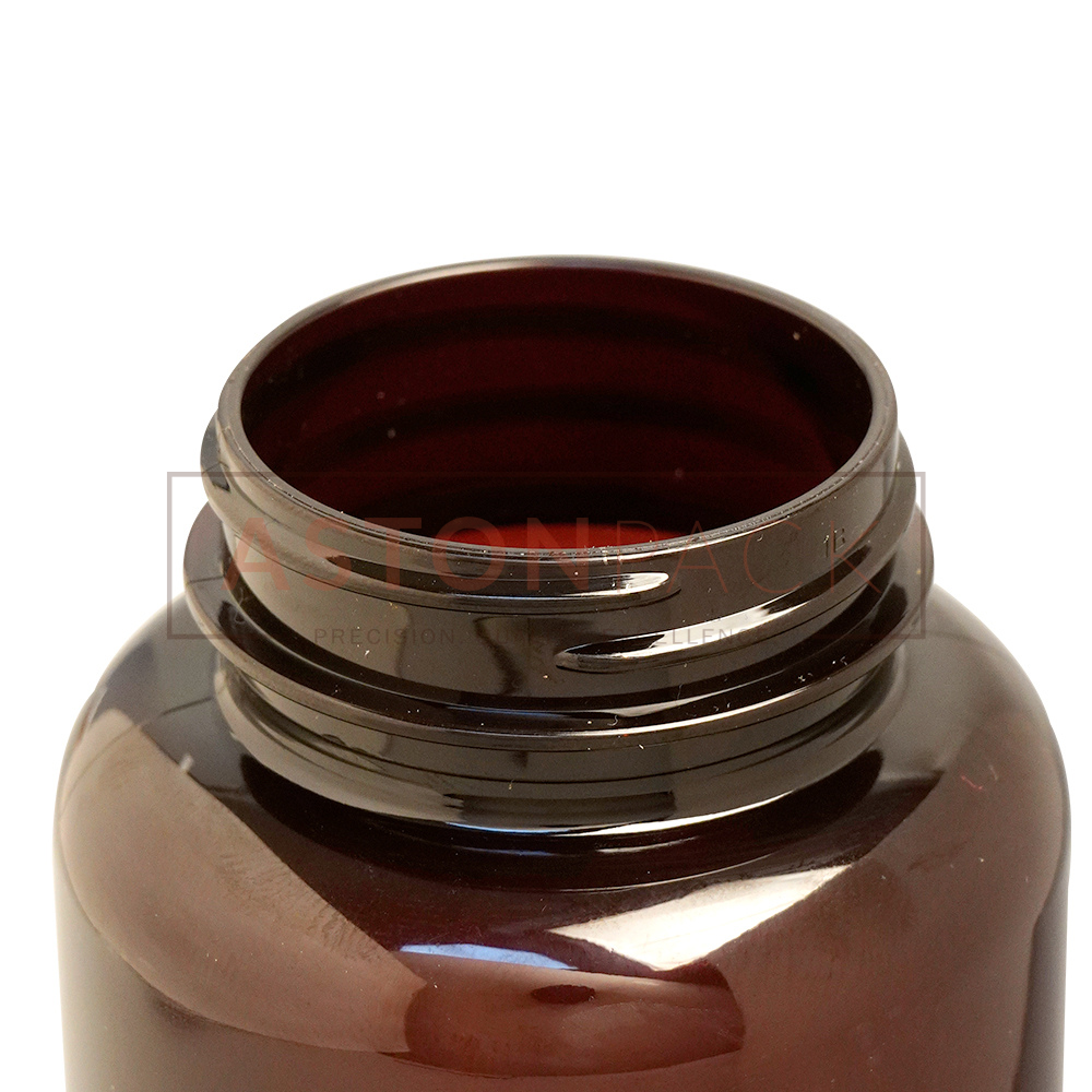 Amber Pet Plastic Supplement Bottle - 75ml Size, 38-400 Neck Finish, Wider Mouth For Easy Filling And Pharmaceutical Use