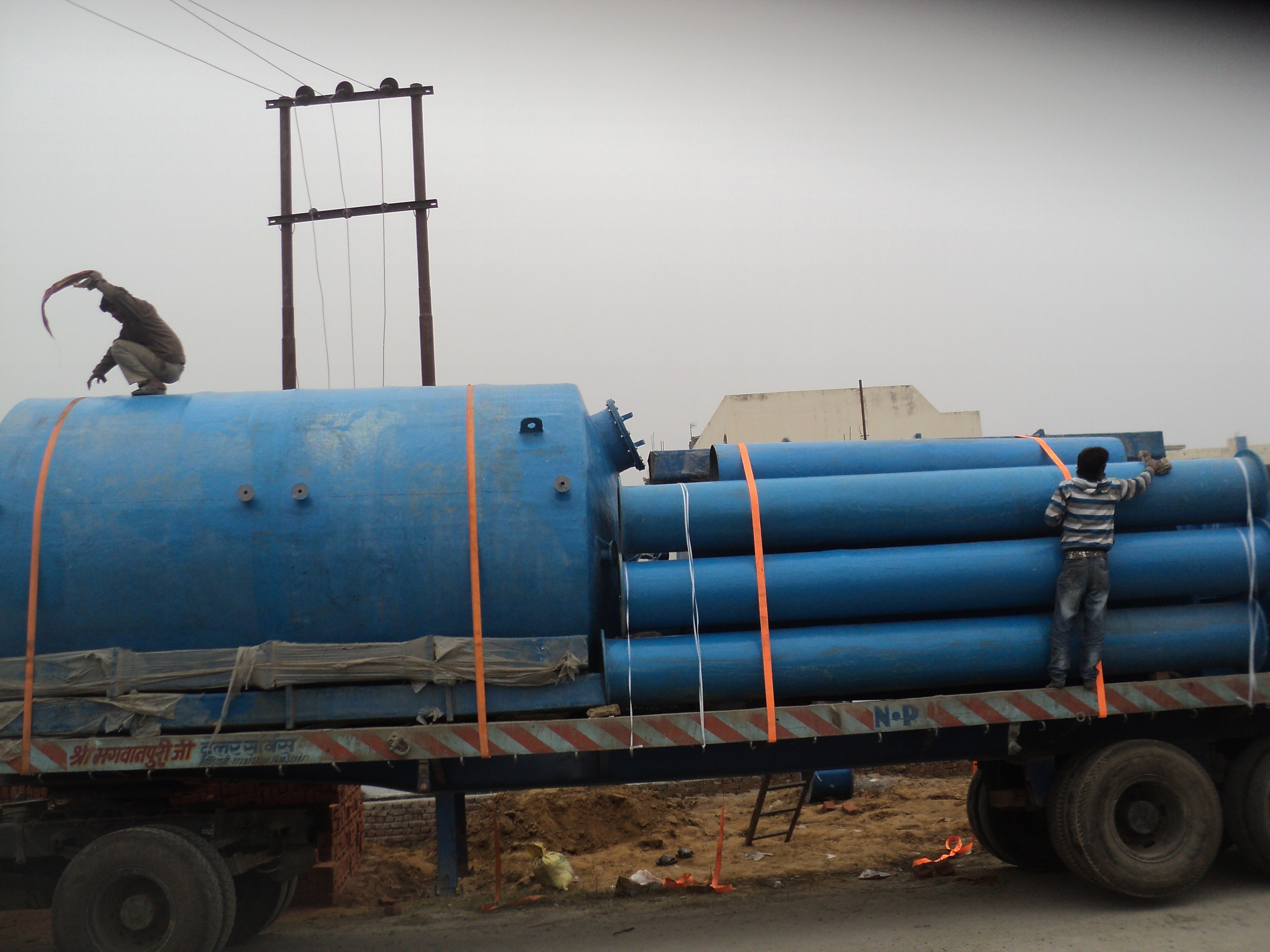 Pp Frp Duct Pipe - Yellow, Pestle Green, Nile Blue, Pestle Blue, 25 Nb To 1500 Nb Outer Diameter | Customized Length 3 To 4 Meters, 1-year Warranty