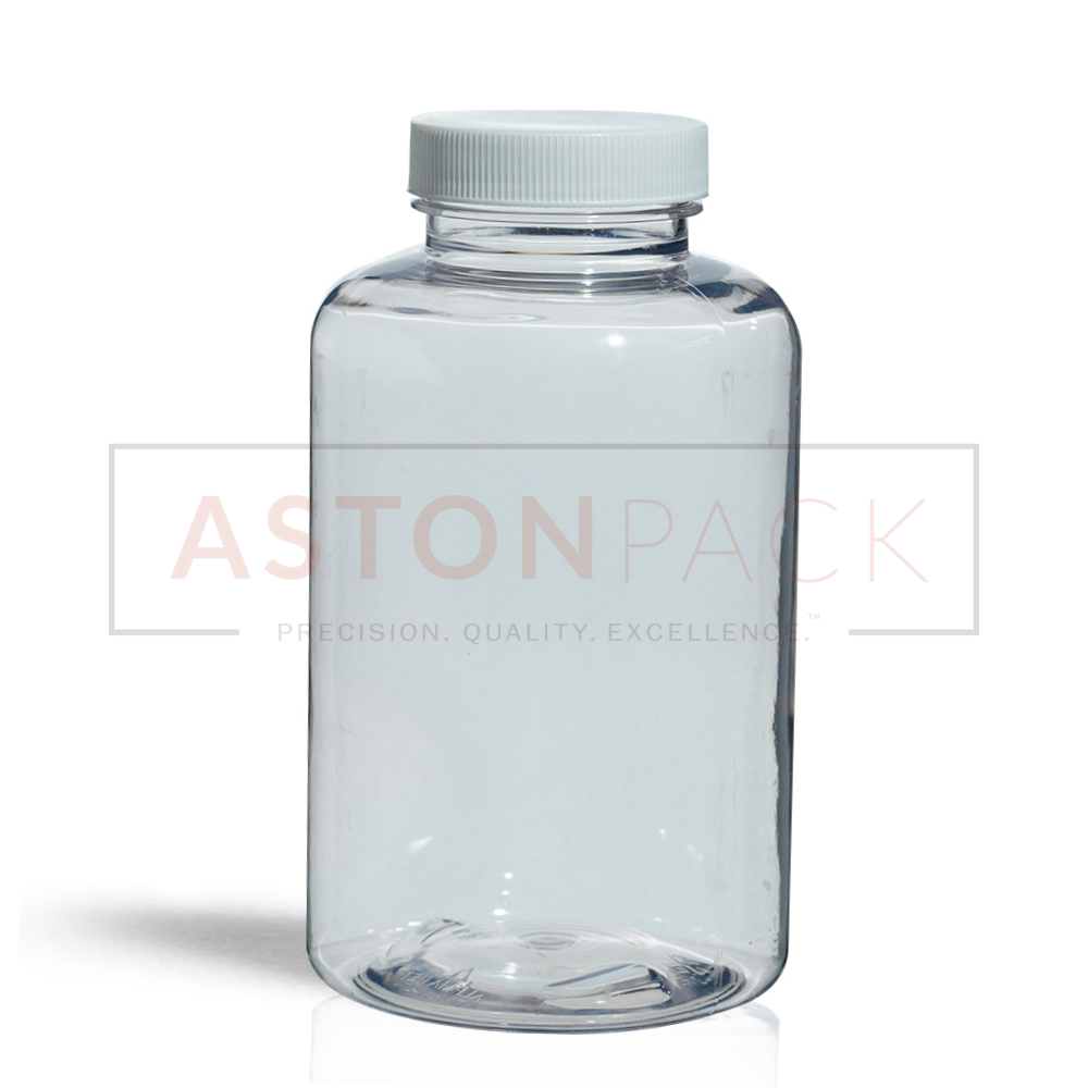 500 Ml Clear Pet Tablet Bottles For Gummies Packaging Diameter: 77.67 Millimeter (Mm)