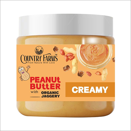 300 Gm Creamy Peanut Butter With Organic Jaggery - 300 Grams, White, Yellow & Brown Color, 12-18 Months Shelf Life | Great For Toast, Snacks & Desserts