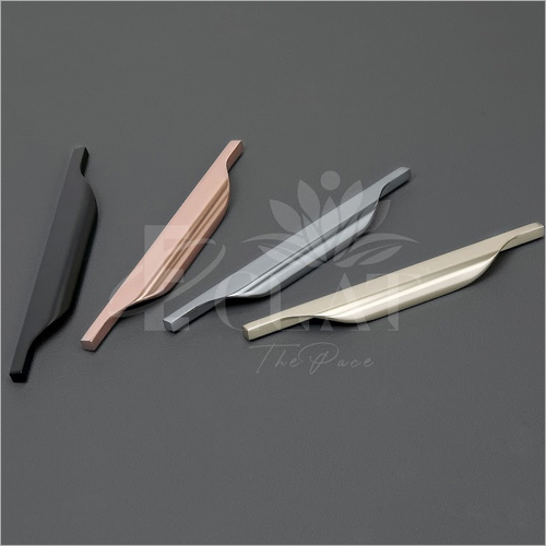 क्रोम फ़िनिश एल्युमिनियम कन्सील्ड प्रोफ़ाइल हैंडल सेट