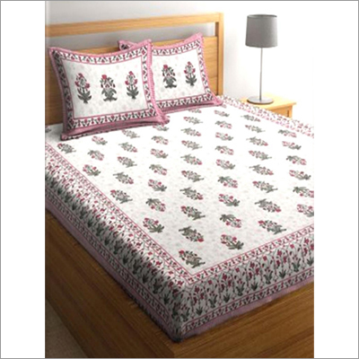 Cotton Double Bed Sheet Set - 100% Cotton, Double Size, Multicolor Printed Pattern | Skin-friendly, Perfect Finish, Neat Stitching