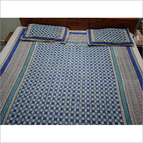 Printed Double Bed Sheet Set - 100% Cotton, Double Size, Multicolor | Colorfast, Shrinkage Free, Durable Thread Quality, Printed Pattern