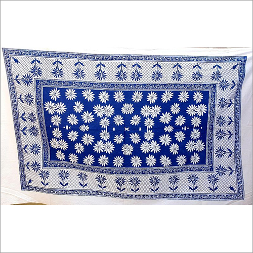 Single Printed Bed Sheet - 100% Cotton, Multicolor, Printed Design | Washable, Shrink Proof, Ideal For Home & Hotel Use