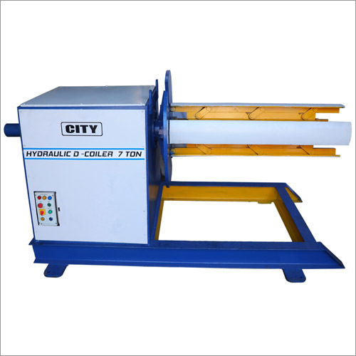 Hydraulic Decoiler Machine - Steel Material, 1000 Kg Coil Capacity, 1000 Mm Diameter | 3 Hp Motor Power, 1500 Mm Width, 1200 Mm Height, 1000 Kg Weight