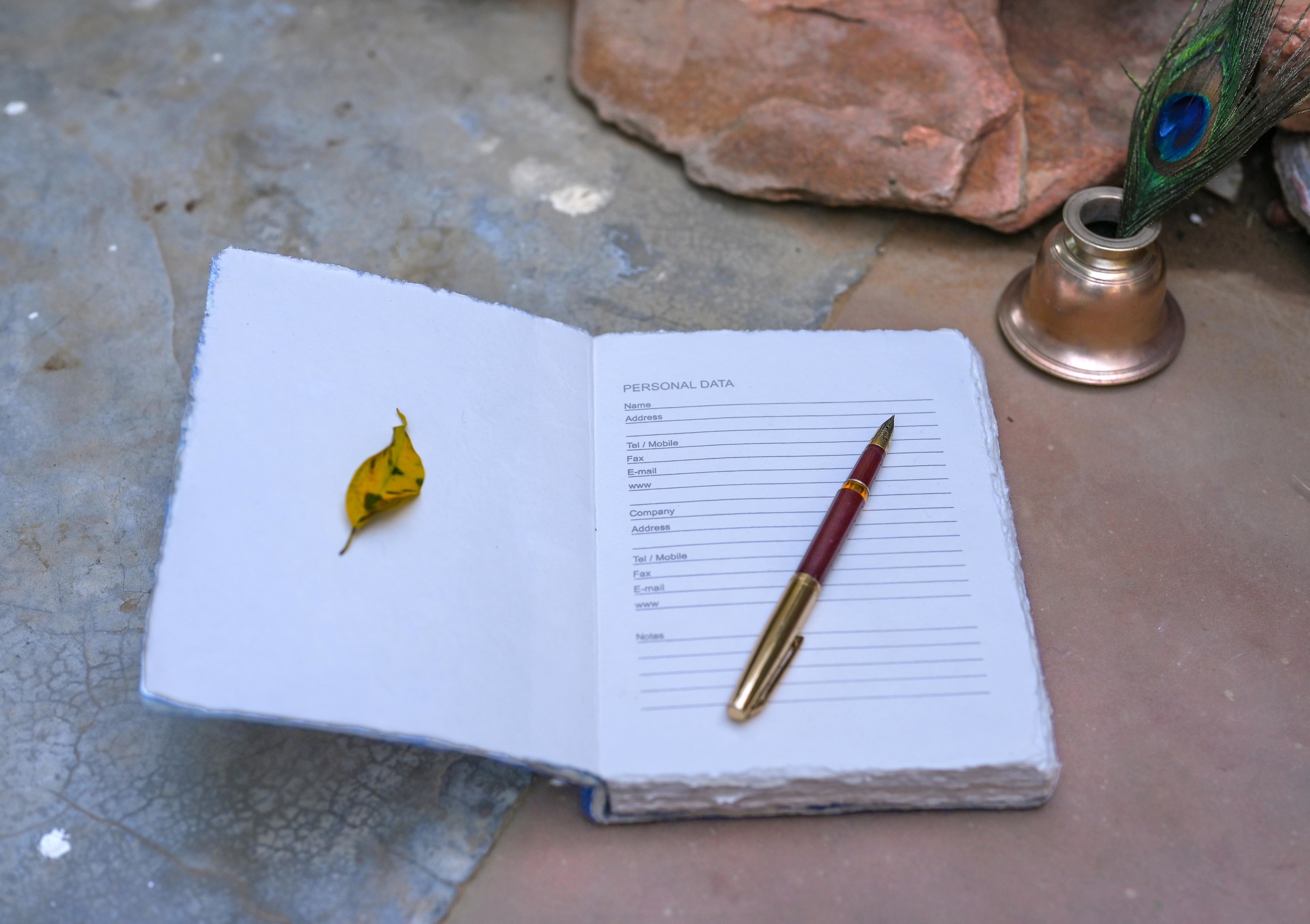Handmade Premium Wool Felt Journal Travelogue Diaries Swiss Bound