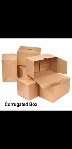 Corrugated Packaging Boxes - Paper, Square Shape, Brown Color | Ideal for Packing & Moving Purposes