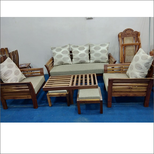 Wooden Designer Sofa Set - Durable Indoor Furniture | Elegant Home Décor, Comfortable Seating