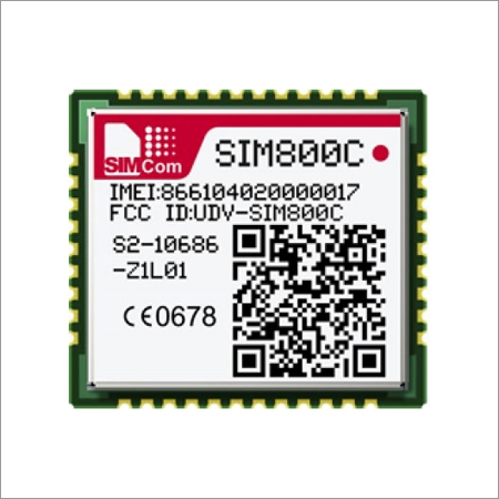 SIM800C GSM GPRS Quad-band Module - 1W Output Power, 2W Class 4 | Low Power Consumption, Bluetooth Compatibility, Supports Voice & SMS
