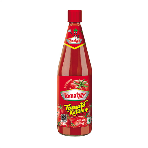 Tomatzee Ketchup 1kg बोतल मॉकअप