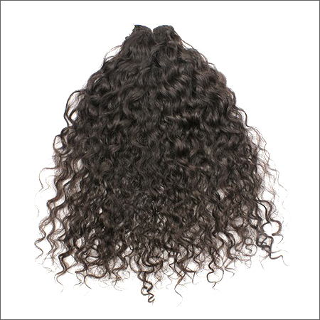 Natural Curly Hair - Machine Weft Indian Human Hair | Ideal for Baby Girls, Girls, and Women