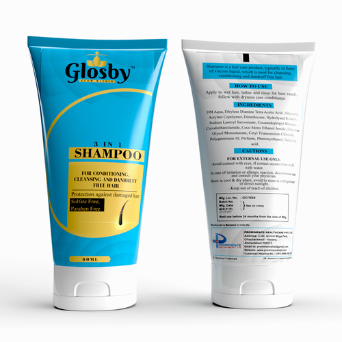 White 60 Ml Glosby Hair Shampoo