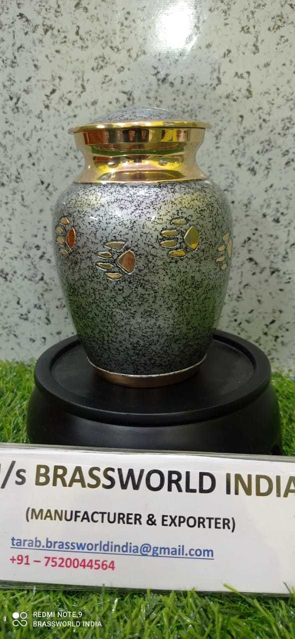 Brass Silver Golden Paw Urn