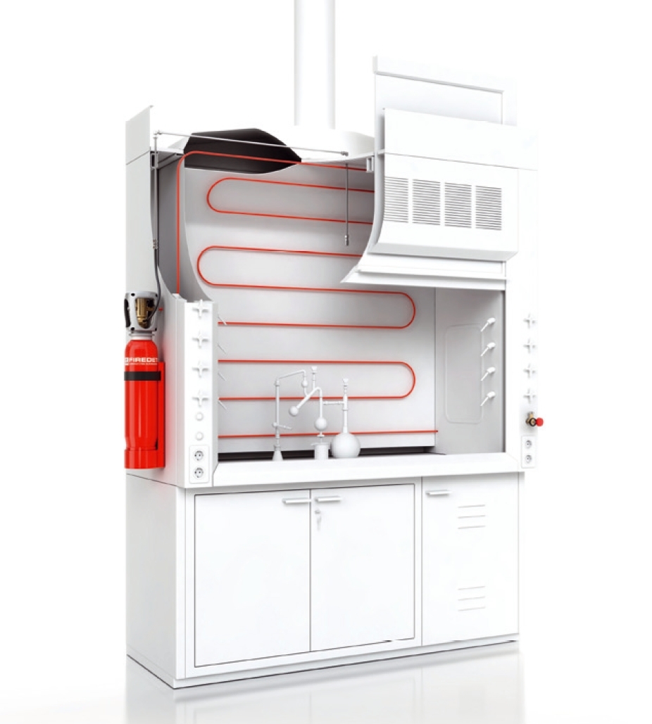 Cnc Machine Fire Suppressionion System - Color: Red