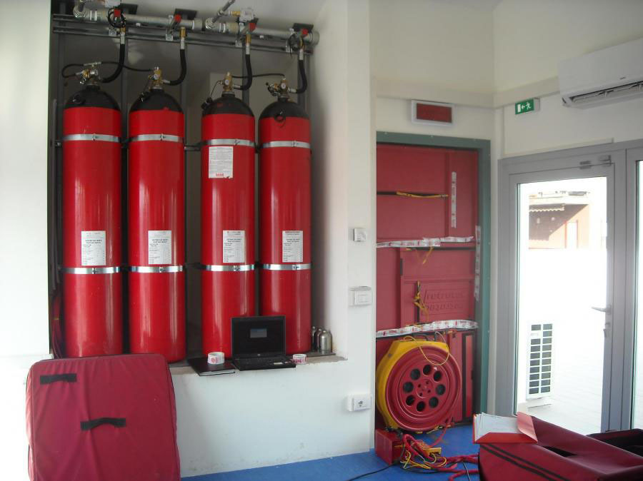 Electrical Novec Gas Suppression System - Color: Red
