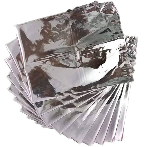 ग्लॉसी सिल्वर फ़ॉइल पैकेजिंग पाउच