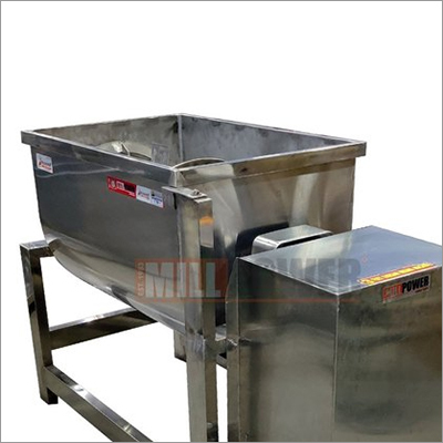 Steel Ribbon Blender - Stainless Steel SS202, 60" x 33" x 36" Dimensions | 100 kg/Batch Capacity, Automatic Grade, 2 HP Electric Motor, Gear Box Mechanism