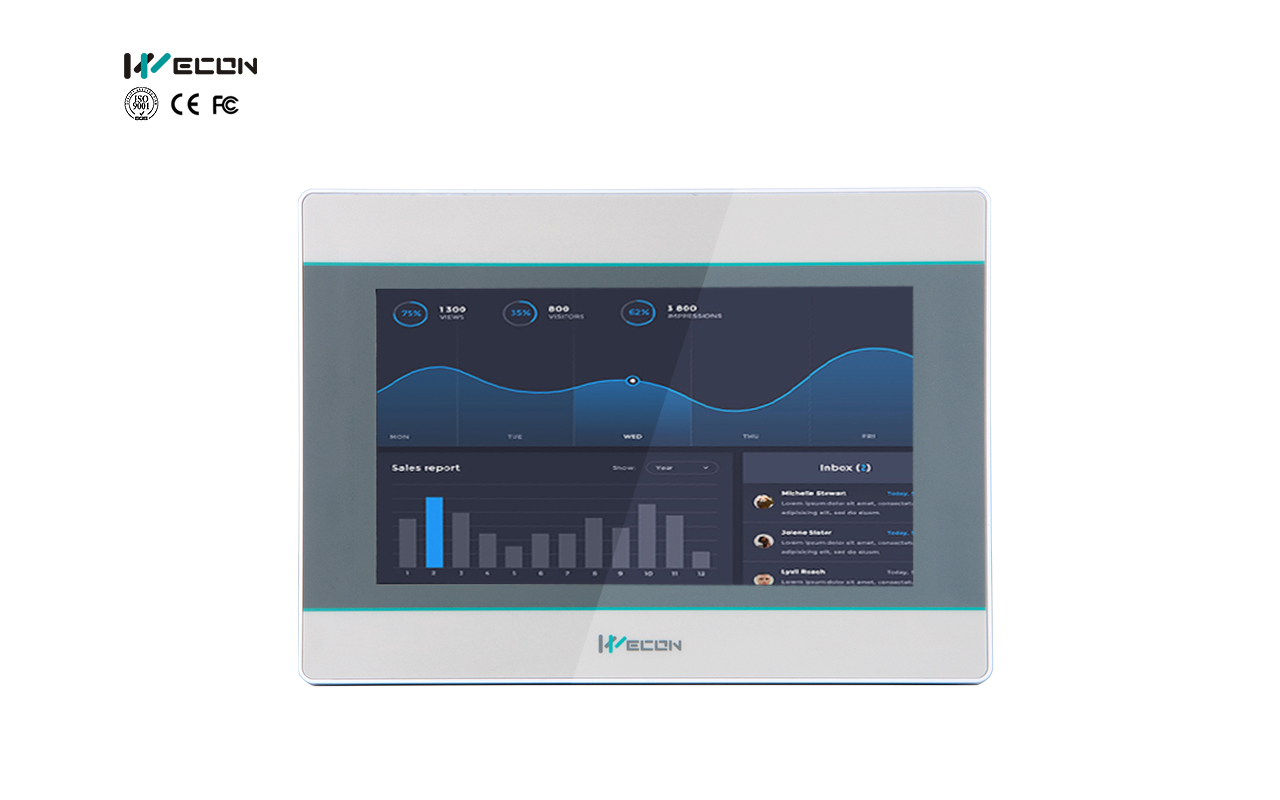 Wecon Hmi - Standard Processing , White Color, 1 Year Warranty, Ideal For Industrial Automation