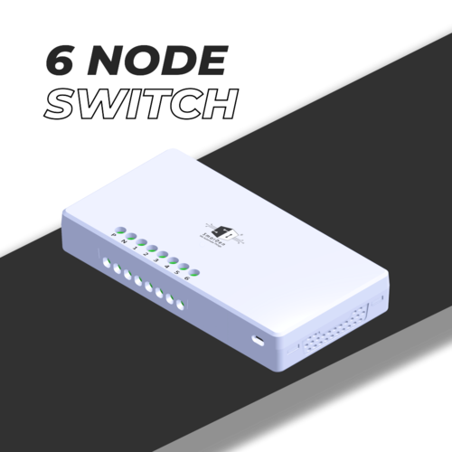 White Smart 6 Node Switch