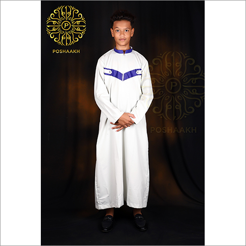 ब्लू पिस्ता ग्रीन जुब्बा थोब