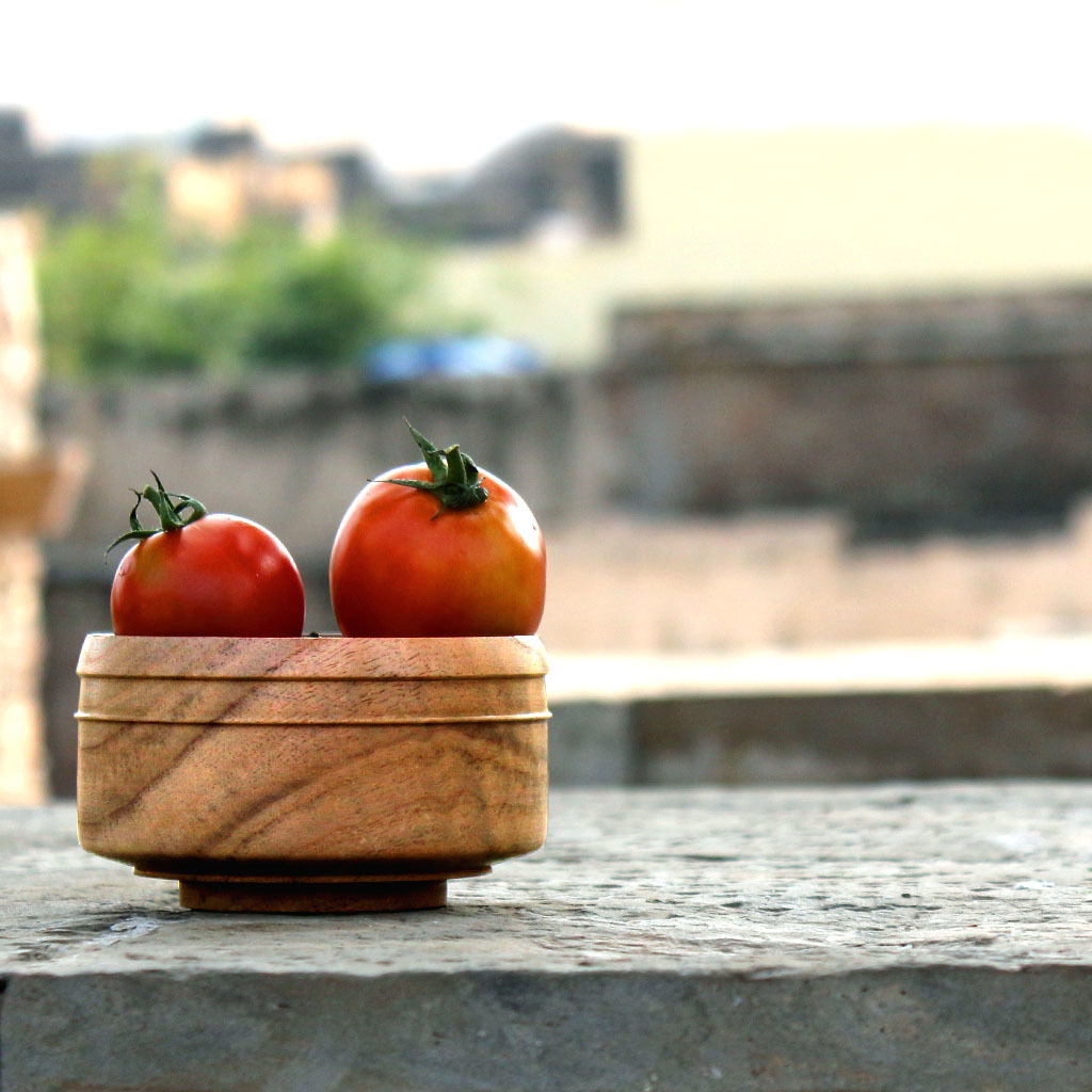 Matt Handcrafted Rohida Wood Jain Monk Bowls