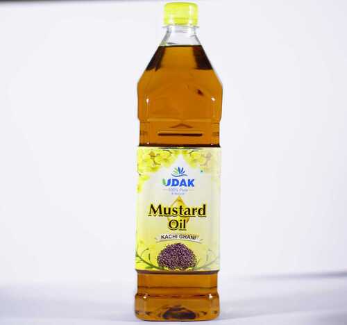 ऑर्गेनिक 1 लीटर शुद्ध कच्ची घानी सरसों का तेल